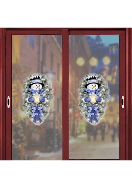 Hediyeler Kendinden Yapışkanlı Noel Ağacı Karikatür Mağazası Yapışıyor 45X60CM (Yurt Dışından) fırsatları