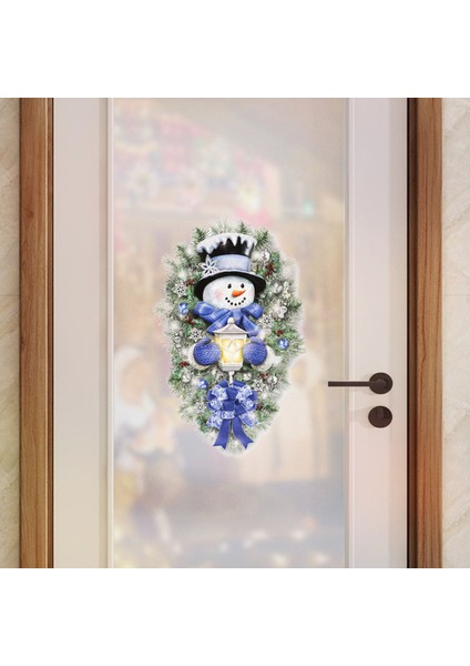 Hediyeler Kendinden Yapışkanlı Noel Ağacı Karikatür Mağazası Yapışıyor 45X60CM (Yurt Dışından) indirimleri