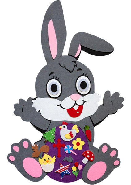 Karikatür Dıy Keçe Kolye Paskalya Bunny Çocuk Ev Dekorasyonu Noel Hediye Çocuklar (Yurt Dışından) fiyatları