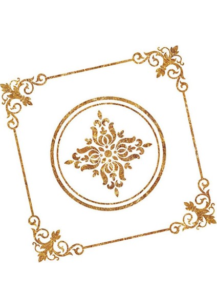 Kendinden Yapışkan Çıkartma Martoban Duvar Fayans Çıkarmaları Pvc Inşaat Fayansları -, 40X40CM 60X60CM Sarı Taş Çiçek 40X40CM (Yurt Dışından)