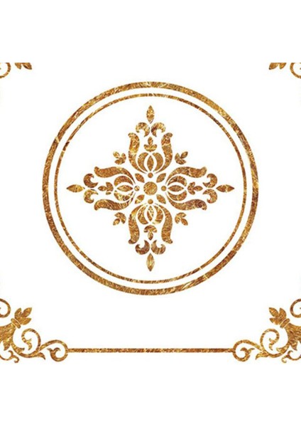 Kendinden Yapışkan Çıkartma Martoban Duvar Fayans Çıkarmaları Pvc Inşaat Fayansları -, 40X40CM 60X60CM Sarı Taş Çiçek 40X40CM (Yurt Dışından)