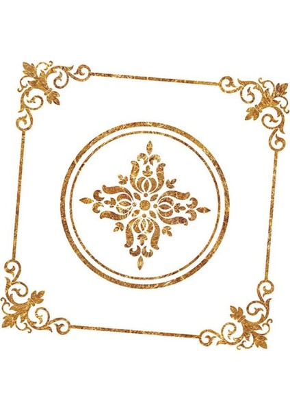 Kendinden Yapışkan Çıkartma Martoban Duvar Fayans Çıkarmaları Pvc Inşaat Fayansları -, 40X40CM 60X60CM Sarı Taş Çiçek 40X40CM (Yurt Dışından)