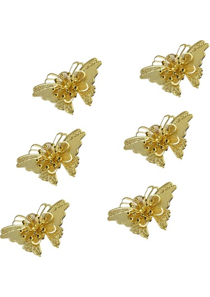 6 Pcs Moda 3D Büyük Dili Kelebek Ev Ayna Duvar Art Deco Sticker (Yurt Dışından)