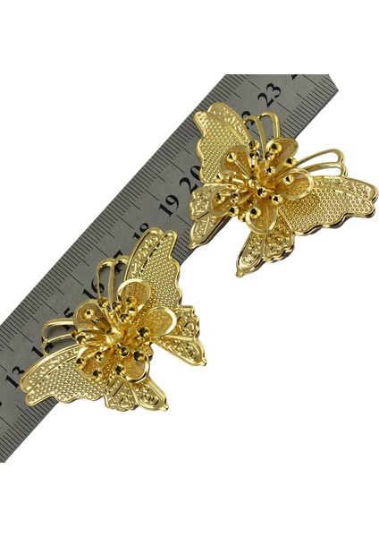 6 Pcs Moda 3D Büyük Dili Kelebek Ev Ayna Duvar Art Deco Sticker (Yurt Dışından)