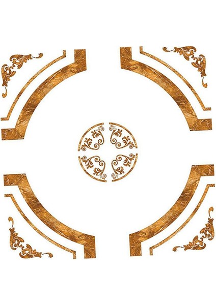 Kendinden Yapışkan Çıkartma Martısı Duvar Fayans Çıkarmaları Pvc Inşaat Fayansları -, 40X40CM 60X60CM Mermer Halkası 40X40CM (Yurt Dışından)