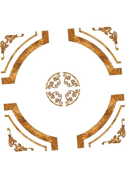 Kendinden Yapışkan Çıkartma Martısı Duvar Fayans Çıkarmaları Pvc Inşaat Fayansları -, 40X40CM 60X60CM Mermer Halkası 40X40CM (Yurt Dışından)