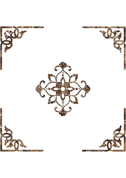 Kendinden Yapışkan Çıkartma Martısı Duvar Fayans Çıkarmaları Pvc Inşaat Fayansları -, 40X40CM 60X60CM Marlıng Flower 60X60CM (Yurt Dışından)