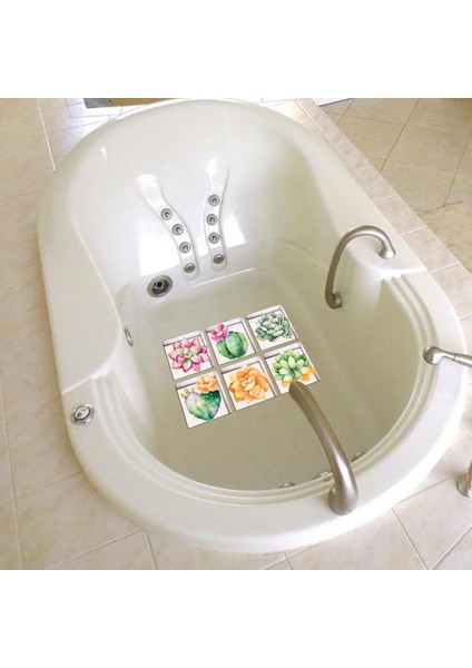 Küvet Olmayan Çıkartmalar Banyo Küvet Dövmeleri Aplike Küvet Çıkartmaları Banyo Etli Bitkiler Bastırır (Yurt Dışından)