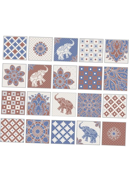 20PCS Su Geçirmez Mozaik Karo Çıkartmaları Duvar Çıkartmaları Diy Ev Duvar Dekorasyonu MB (Yurt Dışından) modelleri