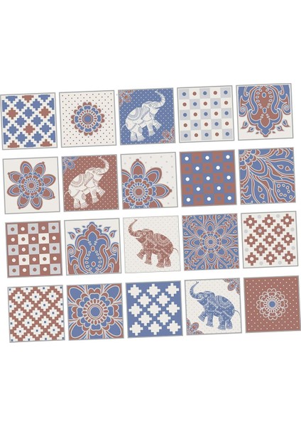 20PCS Su Geçirmez Mozaik Karo Çıkartmaları Duvar Çıkartmaları Diy Ev Duvar Dekorasyonu MB (Yurt Dışından) fırsatları