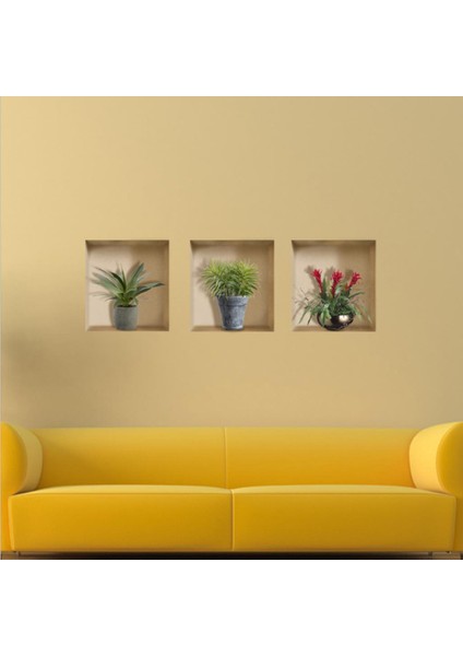 Modern 3D Oda Resimleri Çerçeveli Duvar Çıkartmaları Duvar Çıkartmaları Ev Rt Dekor A (Yurt Dışından)