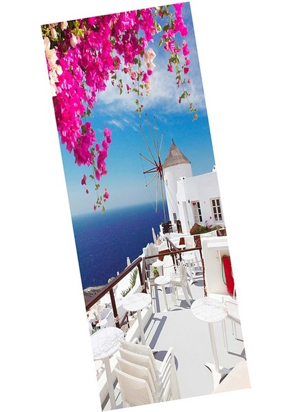 2 Pcs 3D Kapılar Için Çıkarılabilir Duvar Çıkartmaları Sanat Dekorasyon Duvar Duvar S3 (Yurt Dışından)