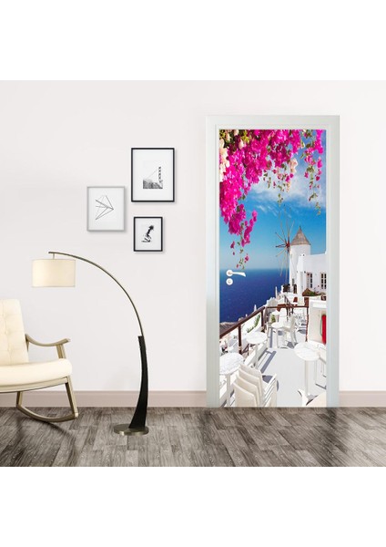 2 Pcs 3D Kapılar Için Çıkarılabilir Duvar Çıkartmaları Sanat Dekorasyon Duvar Duvar S3 (Yurt Dışından)
