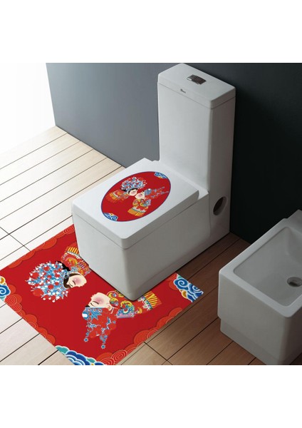 2pcs/set Su Geçirmez Banyo Tuvalet Koltuğu Closeestool Kapak Çıkartma Koruyucusu 7 (Yurt Dışından) modelleri