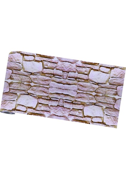 Yapıştırıcı 3D Duvar Kağıdı Tuğla Taş Efekt Duvar Çıkartması Çıkartma Odası Dekor 1# (Yurt Dışından)