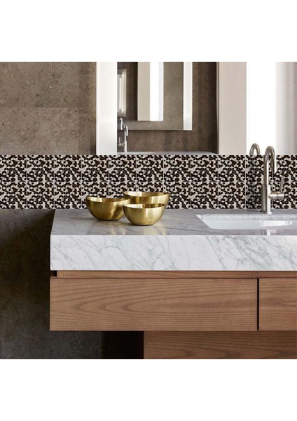 Mutfak Banyo Dekorasyonu Için 10X Su Geçirmez Duvar Kiremit Çıkartmaları 20 cm E (Yurt Dışından) fiyatları
