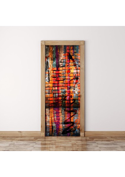 Büyük Çıkarılabilir Çıkartma 3D Pencere Kapı Sticker Mural Ev Dekorasyonu #1 Renk Duvar (Yurt Dışından)