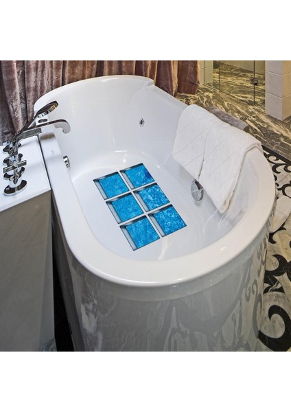 Banyo Style_7 Için 6x 3D Exquisite Su Geçirmez Küvet Sticker (Yurt Dışından) fiyatları