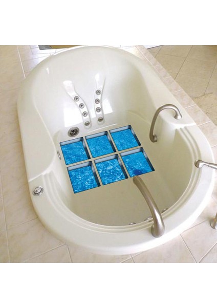 Banyo Style_7 Için 6x 3D Exquisite Su Geçirmez Küvet Sticker (Yurt Dışından) modelleri