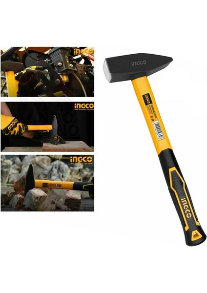 Fiberglass Saplı Makinist Çekiç HMH881000 1000GR modelleri