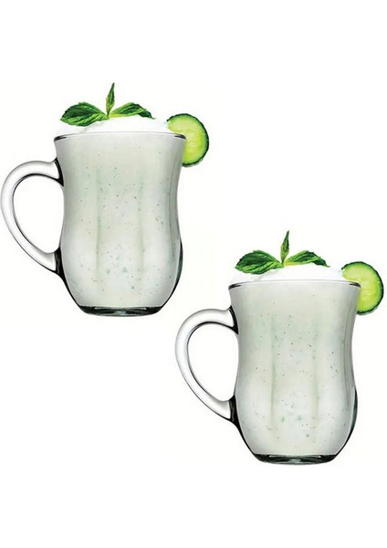 55383 Kulplu Ayran Bardak 350 Cc 2 Adet
