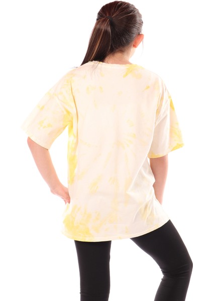 Toontoy Kız Çocuk Batik Desenli Tişört