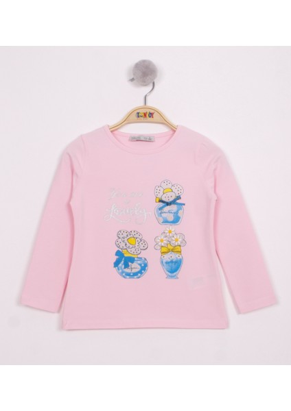 Toontoy Kız Çocuk Papatya Vazo Baskılı T-Shirt fiyatları