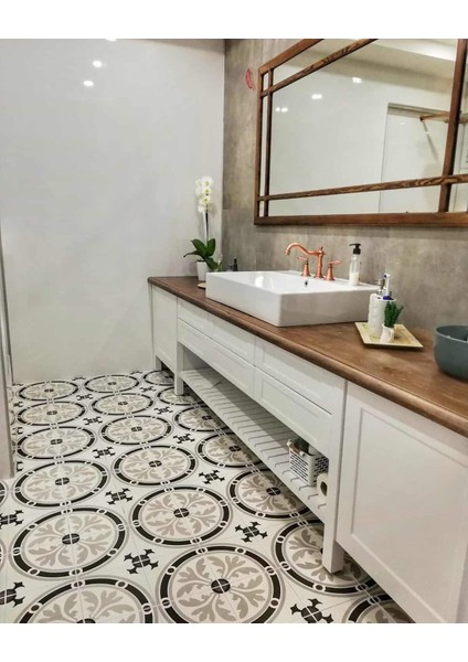 20 x 20 cm Desenli Yer Karoları 1 M2 (25 Adet)