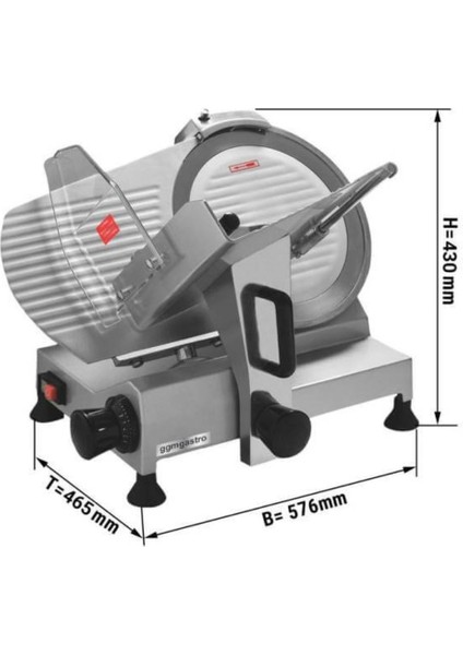 AMH300A Gıda Dilimleme Makinesi, 300 mm Bıçak Çapı Inox