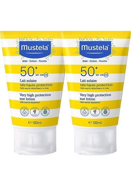 Very High Protection Sun Lotion SPF50 100 ml X2 Adet