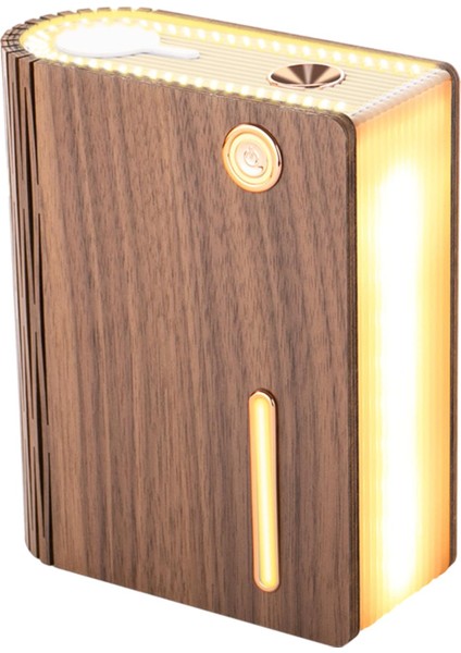 Kitap Lambası Hava Nemlendiricisi USB Esansiyel Yağ Difüzör Office Siyah Ceviz Için Gece Işığı (Yurt Dışından)