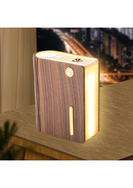 Kitap Lambası Hava Nemlendiricisi USB Esansiyel Yağ Difüzör Office Siyah Ceviz Için Gece Işığı (Yurt Dışından) fırsatları