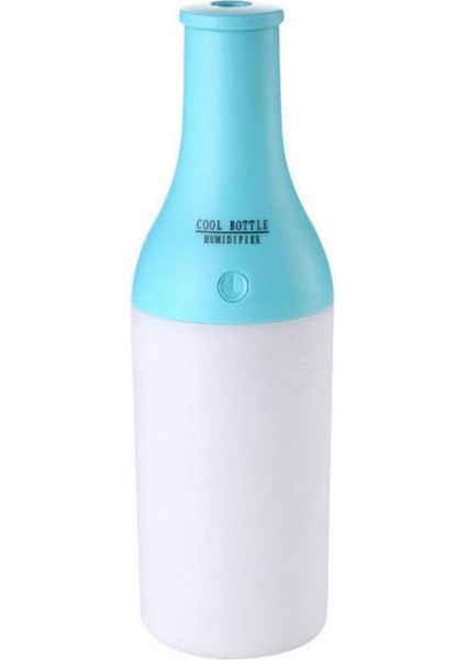 Mini Nemlendirici 180ML USB Serin Sis Portatif Su Şişesi Hava Nemlendiricisi Ultra Sessiz Yatak Odası Için Ev Ofis Yoga Araba Seyahat Mavisi Tarif Edildiği Gibi (Yurt Dışından)