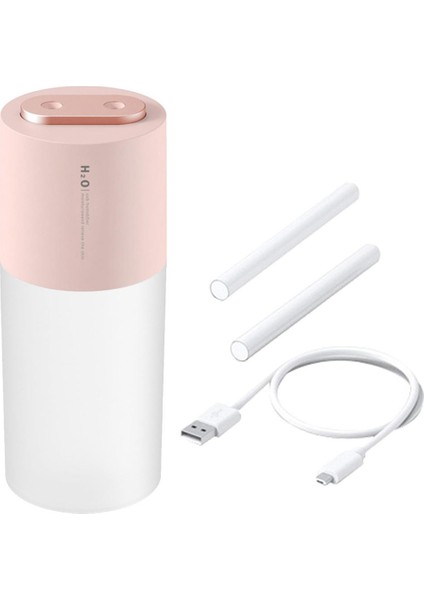 Taşınabilir Hava Difüzörü Mist Arıtma Nemlendirici Dezenfektan Alkol Püskürtücü Çift Sprey 400ML USB Kablolu Pembe (Yurt Dışından) fırsatları