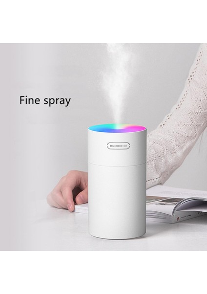 Nemlendirici Hava Ultrasonik Taşınabilir USB Difüzör Mist Mini Arıtma 7 Renk Beyaz Beyaz (Yurt Dışından) modelleri