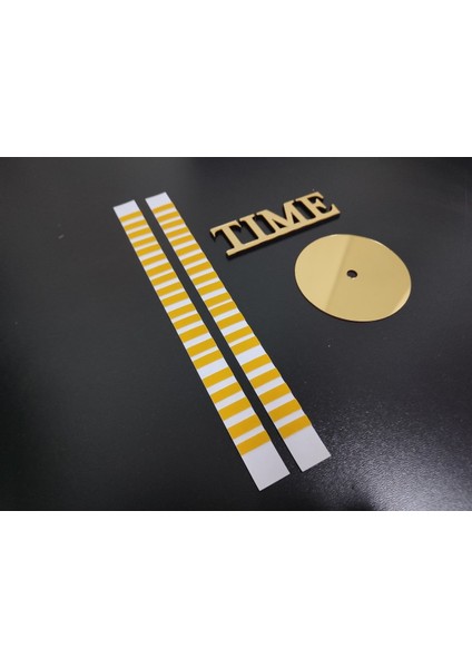 Roma Orta Göbek Time Yazısı Çift Taraflı Bant