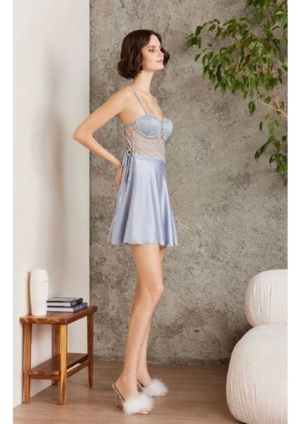 Pierre Cardin saten Gecelik Sabahlık Pijama Takım Şort Takım 6'lı Gelin Çeyiz Seti 6005 fırsatları