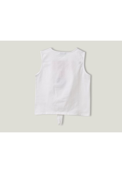 Önü Baskılı Crop Atlet modelleri