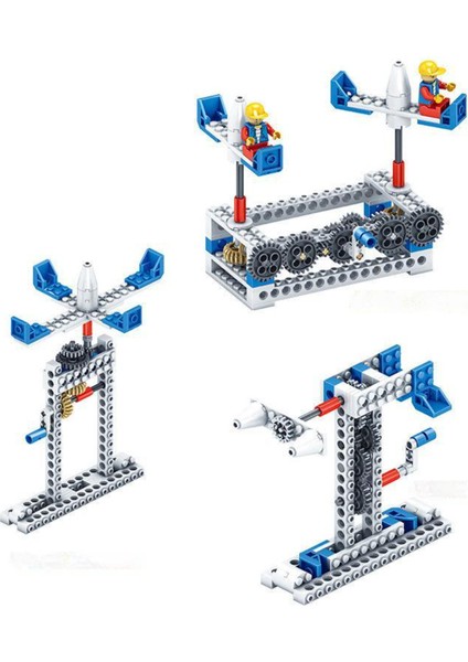 Yaratıcı Yapı Taşları 3'ü 1 Arada Mühendislik Yapı Taşları Mekanik Dişli Teknolojisi Çocuk Yapı Yapı Taşı Seti Oyuncaklar (Yurt Dışından)