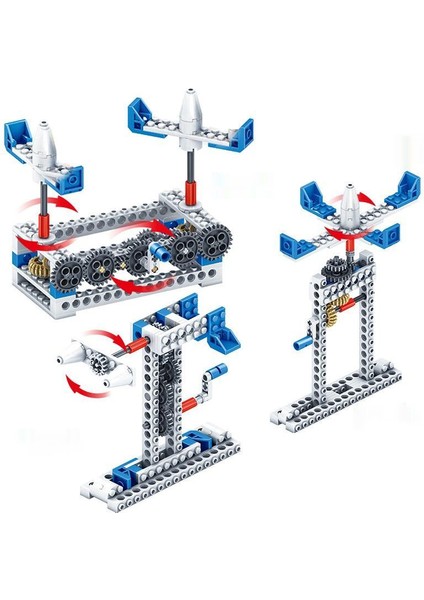 Yaratıcı Yapı Taşları 3'ü 1 Arada Mühendislik Yapı Taşları Mekanik Dişli Teknolojisi Çocuk Yapı Yapı Taşı Seti Oyuncaklar (Yurt Dışından)