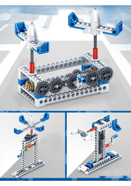 Yaratıcı Yapı Taşları 3'ü 1 Arada Mühendislik Yapı Taşları Mekanik Dişli Teknolojisi Çocuk Yapı Yapı Taşı Seti Oyuncaklar (Yurt Dışından)