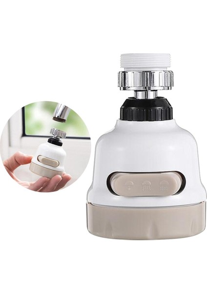Musluk Duş Başlığı 360 Dönen Su Tasarrufu Musluk Vana Splashroof Filtre Gümüş (Yurt Dışından) modelleri