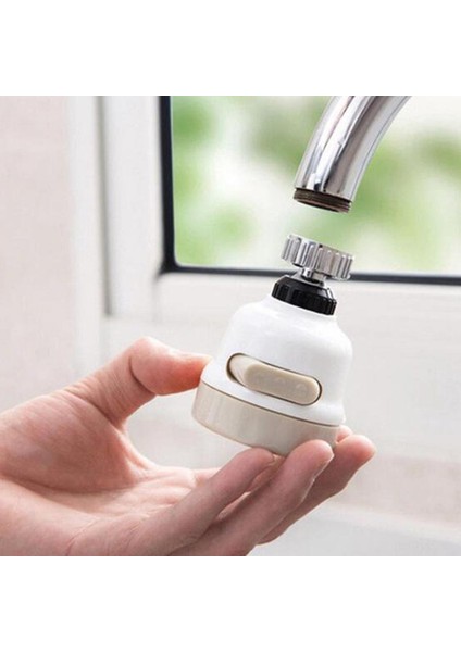 Musluk Duş Başlığı 360 Dönen Su Tasarrufu Musluk Vana Splashroof Filtre Gümüş (Yurt Dışından) indirimleri