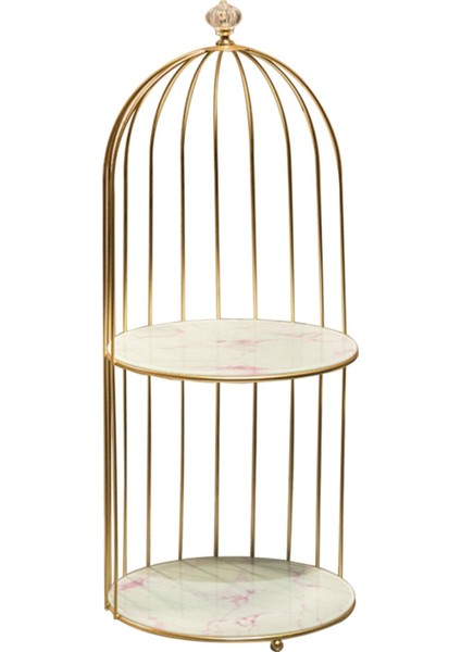 Parfüm Raf Makyaj Takı Ekran Raf Kozmetik Kremler Tepsi Organizatör Beyaz Pembe 2 Tier (Yurt Dışından)