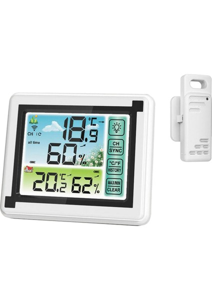 LCD Dijital Sıcaklık Nem Metre Arka Işığı Ev Kapalı Hava Istasyonu Stili1 (Yurt Dışından)