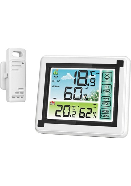 LCD Dijital Sıcaklık Nem Metre Arka Işığı Ev Kapalı Hava Istasyonu Stili1 (Yurt Dışından)