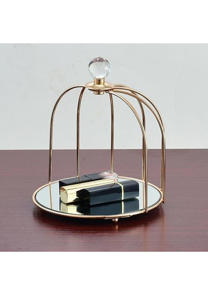 Metal Makyaj Kozmetik Organizer Depolama Rafı Ekran Vanity Tepsisi Raf Kafesi Tek Terek (Yurt Dışından) modelleri