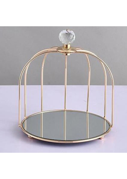 Metal Makyaj Kozmetik Organizer Depolama Rafı Ekran Vanity Tepsisi Raf Kafesi Tek Terek (Yurt Dışından) fırsatları