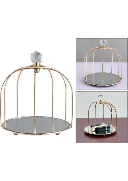 Metal Makyaj Kozmetik Organizer Depolama Rafı Ekran Vanity Tepsisi Raf Kafesi Tek Terek (Yurt Dışından) indirimleri