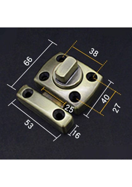Çinko Alaşım Kapı Güvenliği Döndür Cıvata Mandalı Kapısı Mandalı Evrensel Boyut L _bronze (Yurt Dışından) indirimleri
